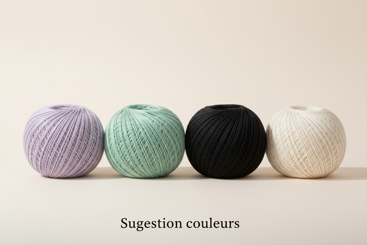 Suggestion couleurs - 4 pelotes