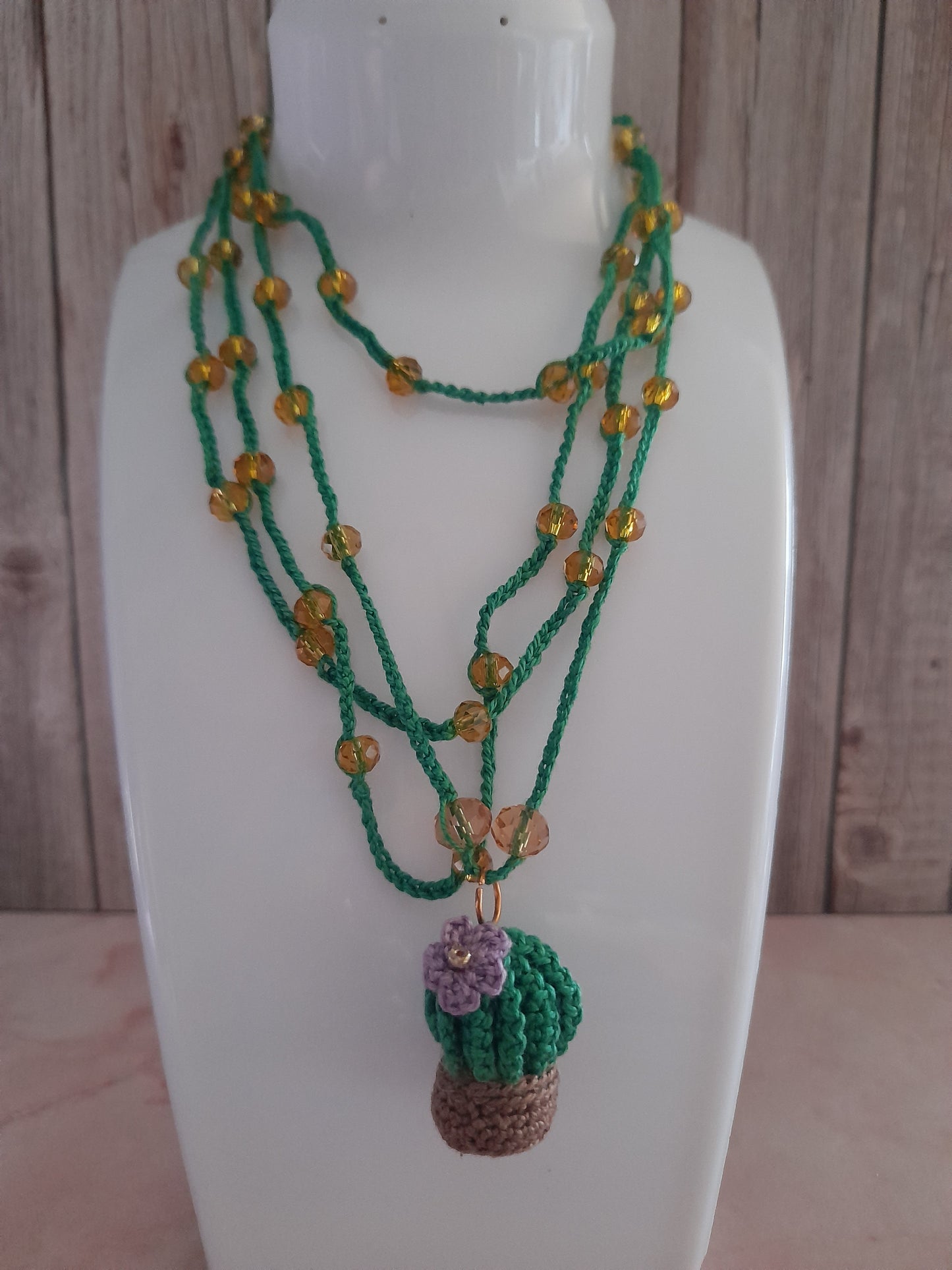 Sautoir Cactus Fleuri