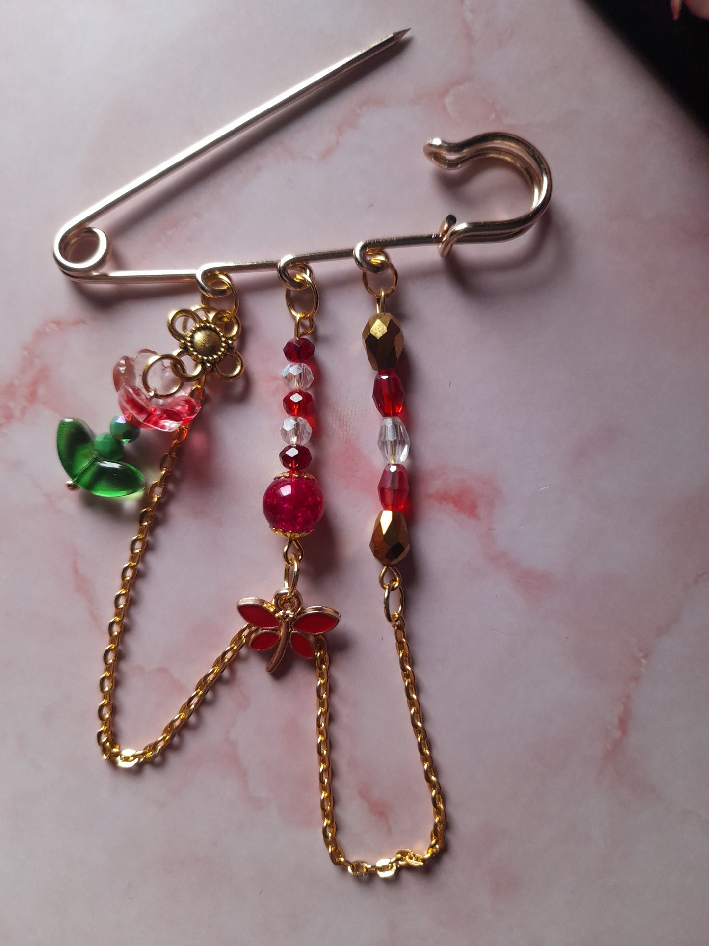 Broche Amarante