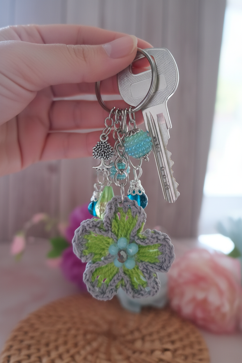 Broche Luna en porte-clés